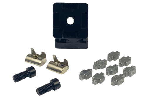 40x40mm (1.57" x 1.57") Flexible Pivot Joint Connector — For 8mm (0.31") Slot Aluminium Extrusion