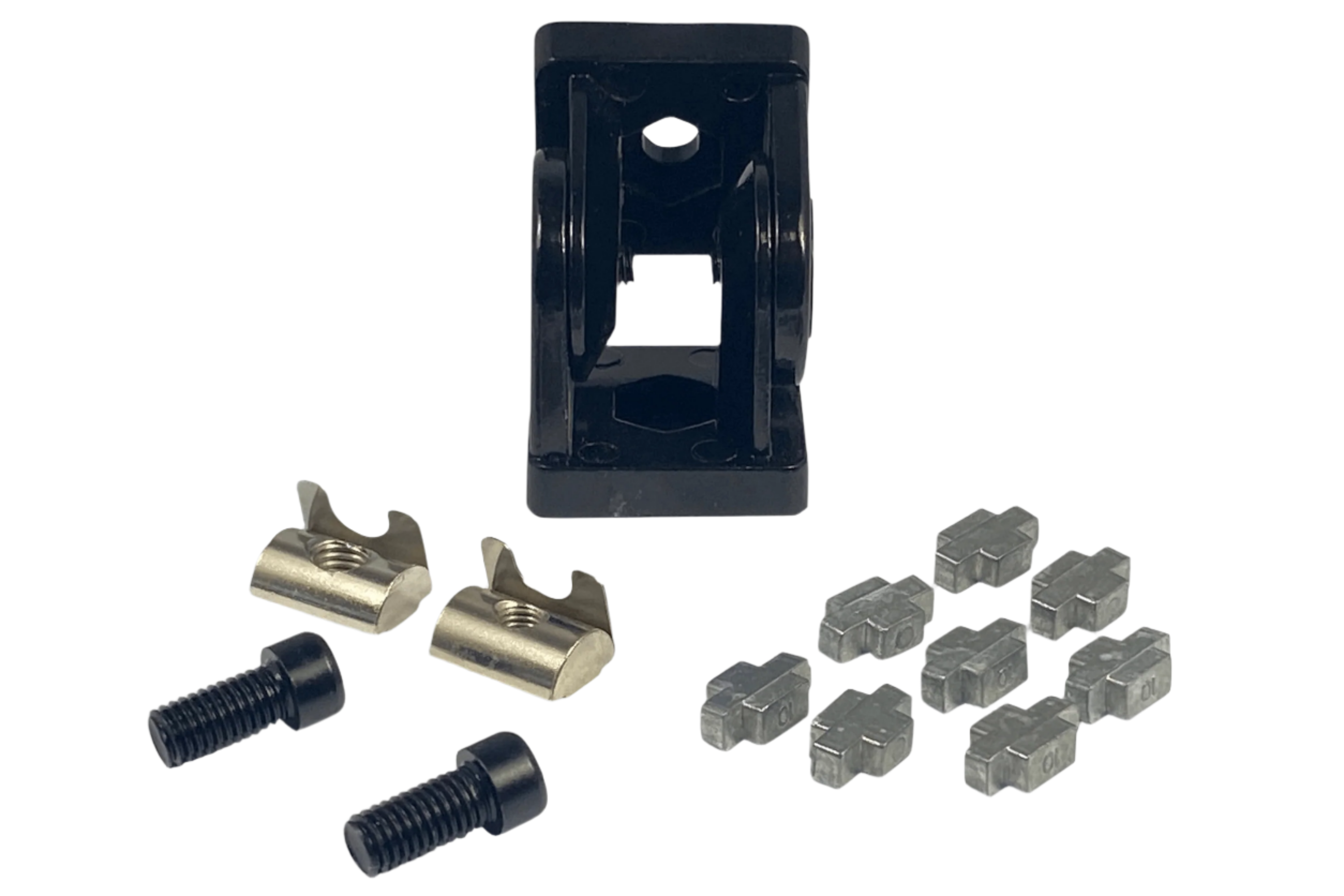40x40mm (1.57" x 1.57") Flexible Pivot Joint Connector — For 8mm (0.31") Slot Aluminium Extrusion