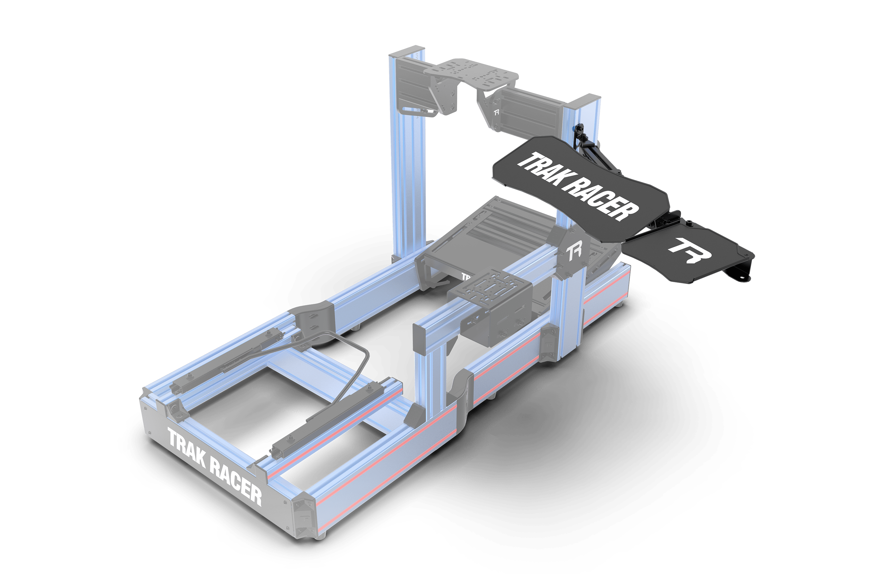 Adjustable Keyboard & Mouse Tray V2 — Universal Mount for Aluminium Extrusion Cockpits