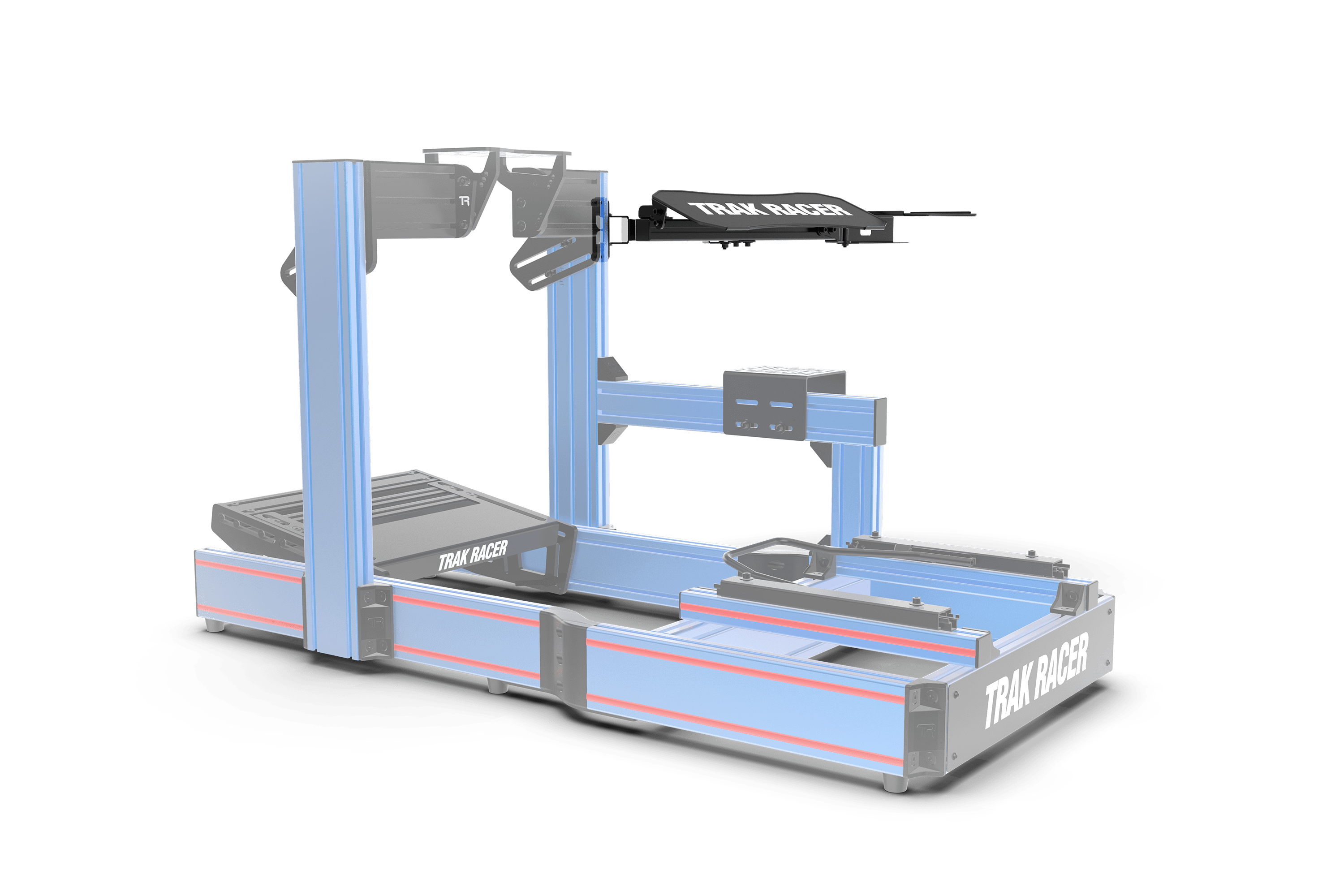 Adjustable Keyboard & Mouse Tray V2 — Universal Mount for Aluminium Extrusion Cockpits