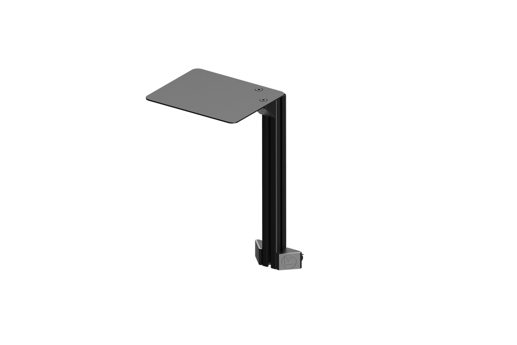 Computer Mouse Shelf — 40x40mm (1.57" x 1.57") Aluminium Profile with Mounting Brackets for Sim Rigs