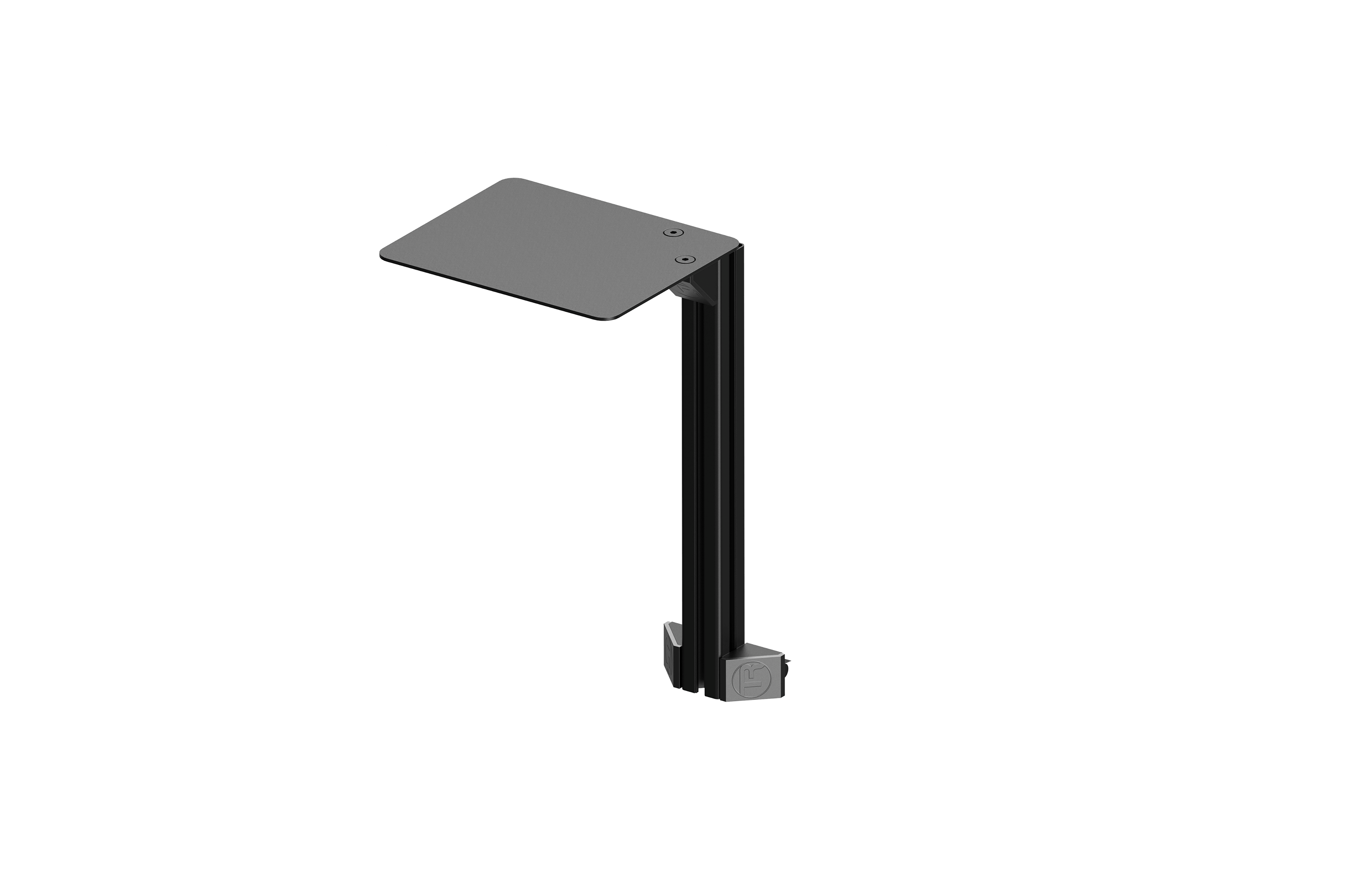 Computer Mouse Shelf — 40x40mm (1.57" x 1.57") Aluminium Profile with Mounting Brackets for Sim Rigs