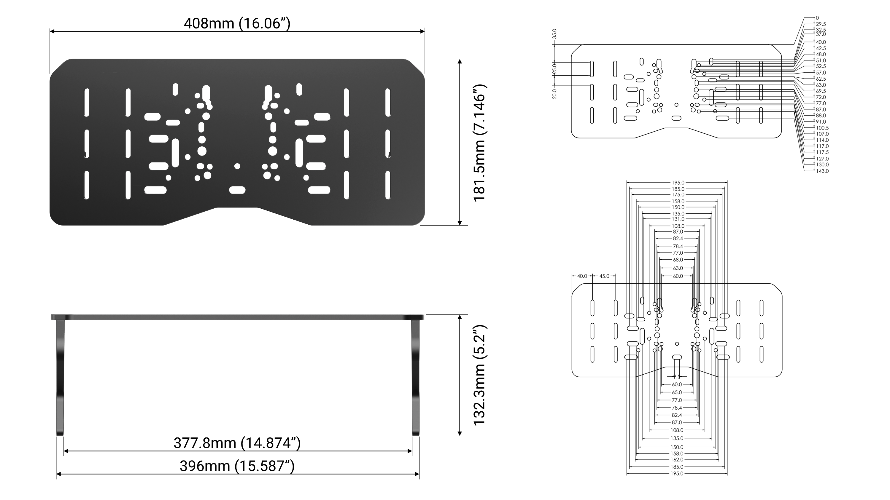 TR-One Wheel Mount Plate for Trak Racer TRX Racing Simulator