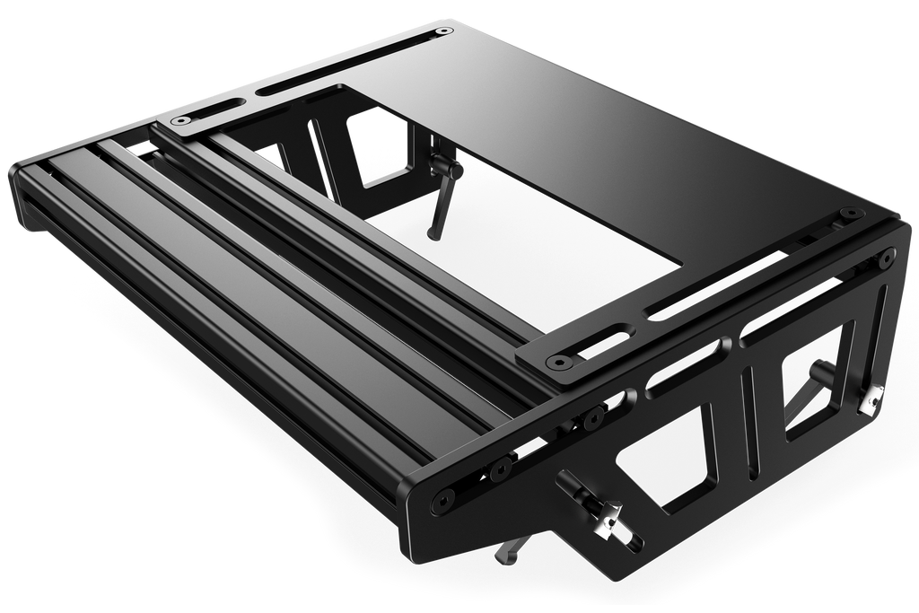 Universal Pedal Mount System with Mounting Profile & Heel Rest