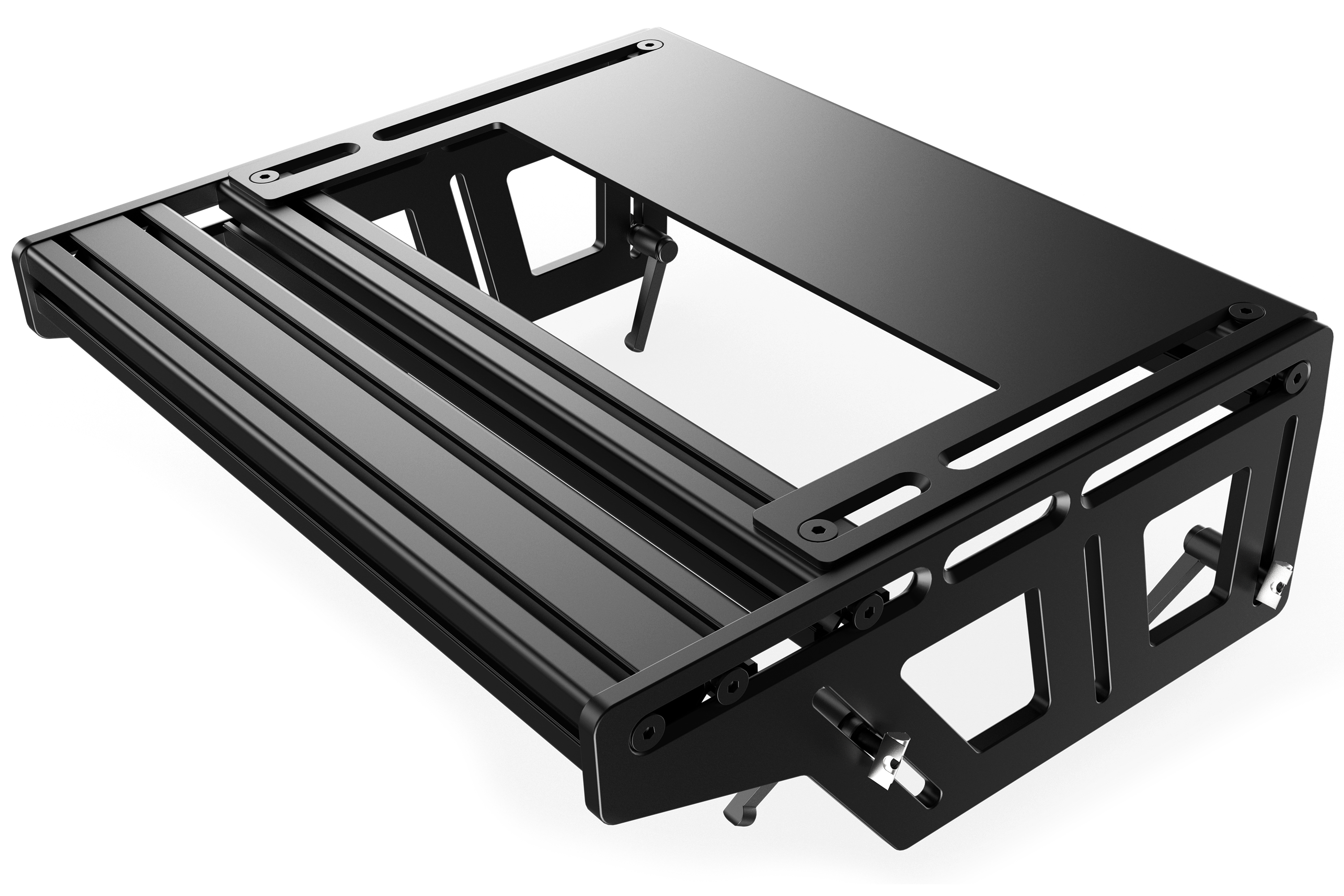 Universal Pedal Mount System with Mounting Profile & Heel Rest