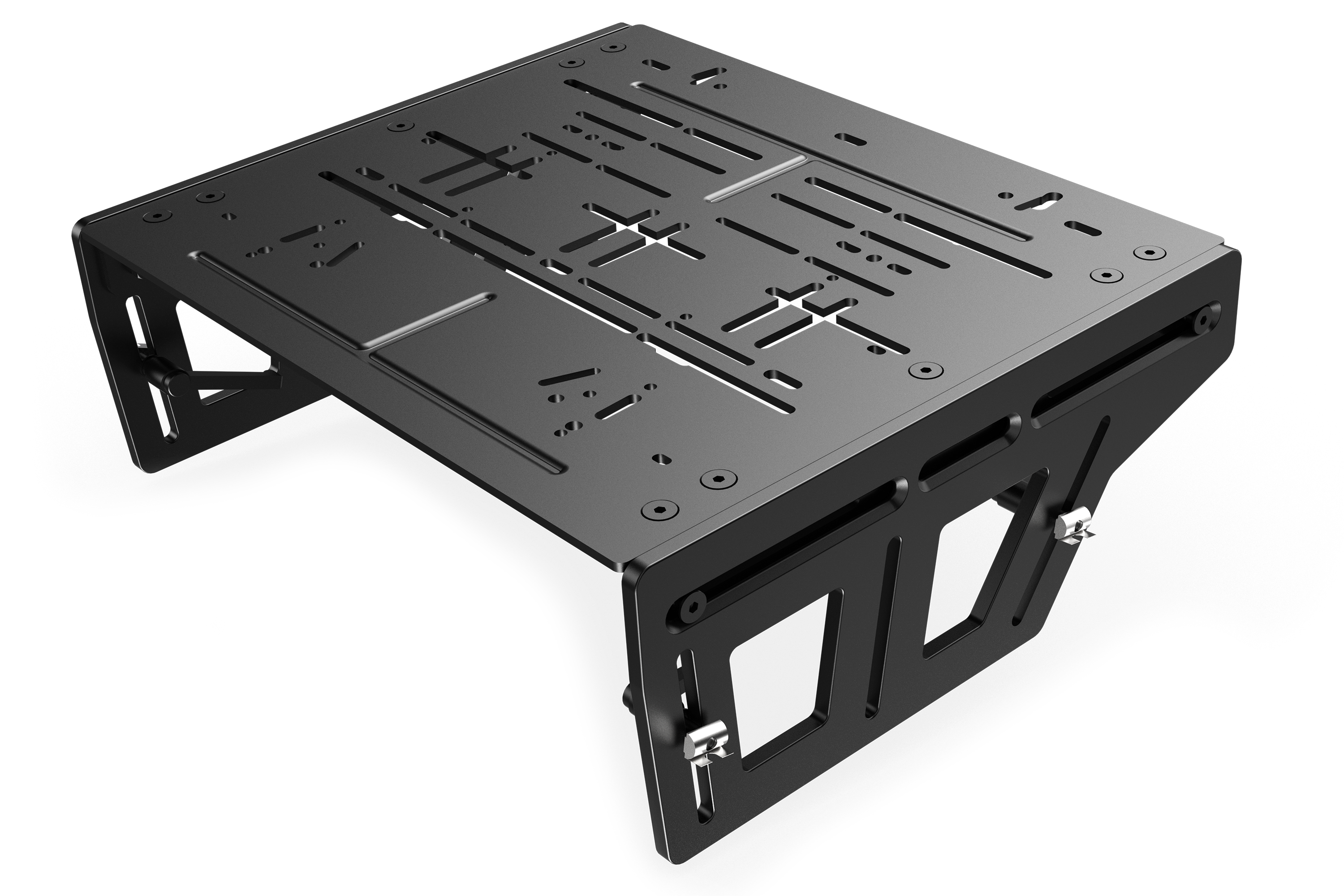 Universal Pedal Mount System with Pre-Drilled Pedal Plate
