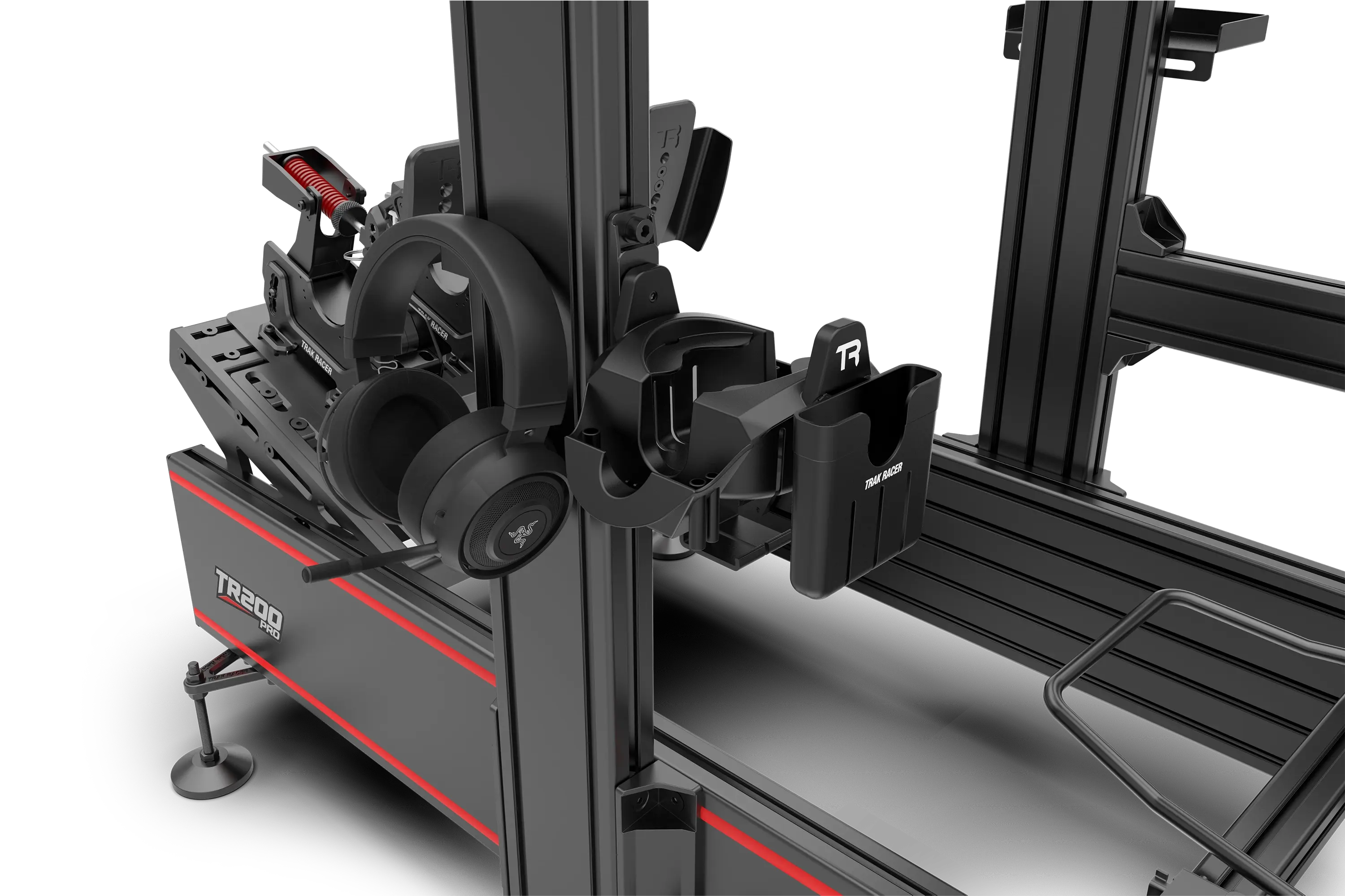 Universal VR Headset, Headphone, Drink, Phone & Tool Holder Cockpit Mount
