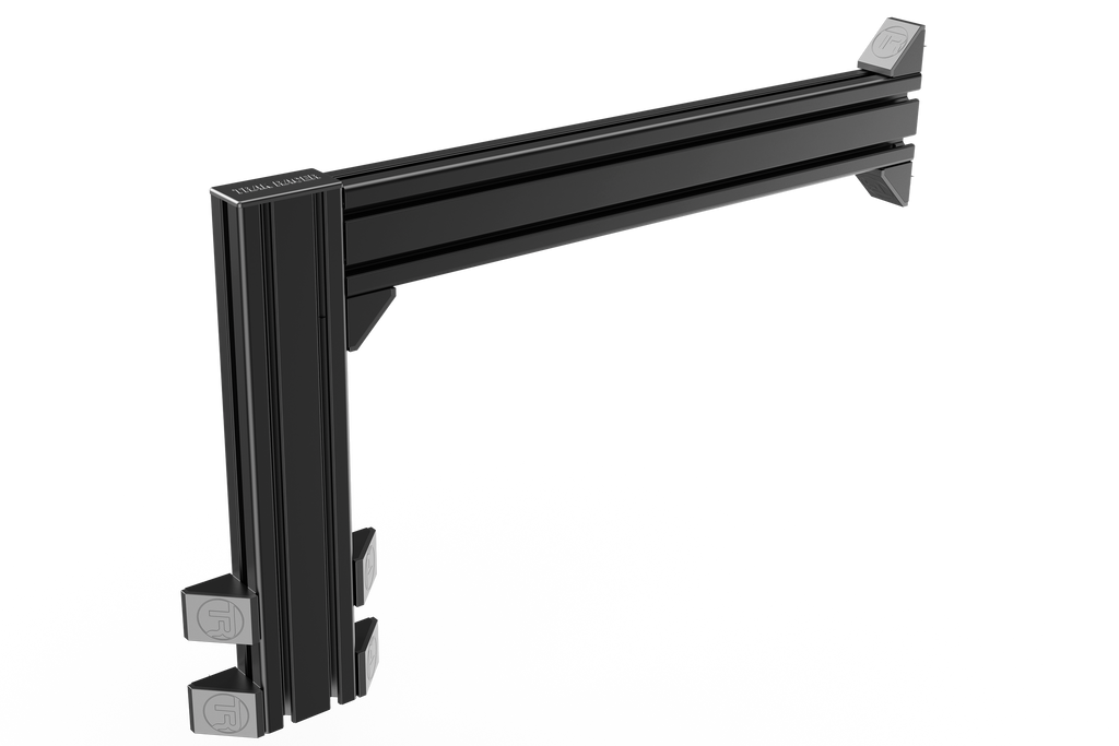 Flight Sim Control Mount Kit – 2 Side Supports, Adjustable 350mm, for Aluminium Cockpits