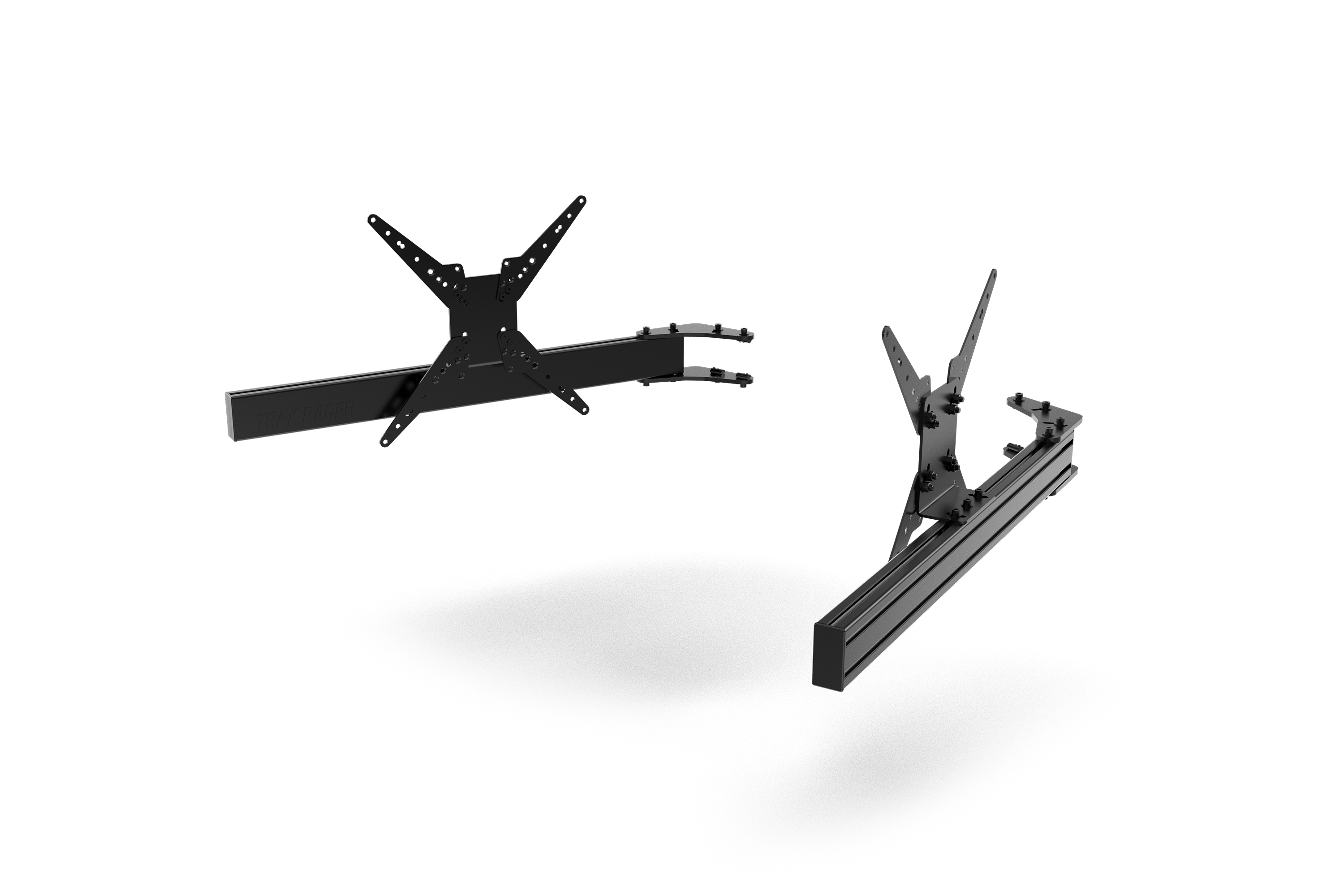 980mm/38.58" Add-On Triple Monitor Arms with VESA Mounts — Fits Monitors up to 55"