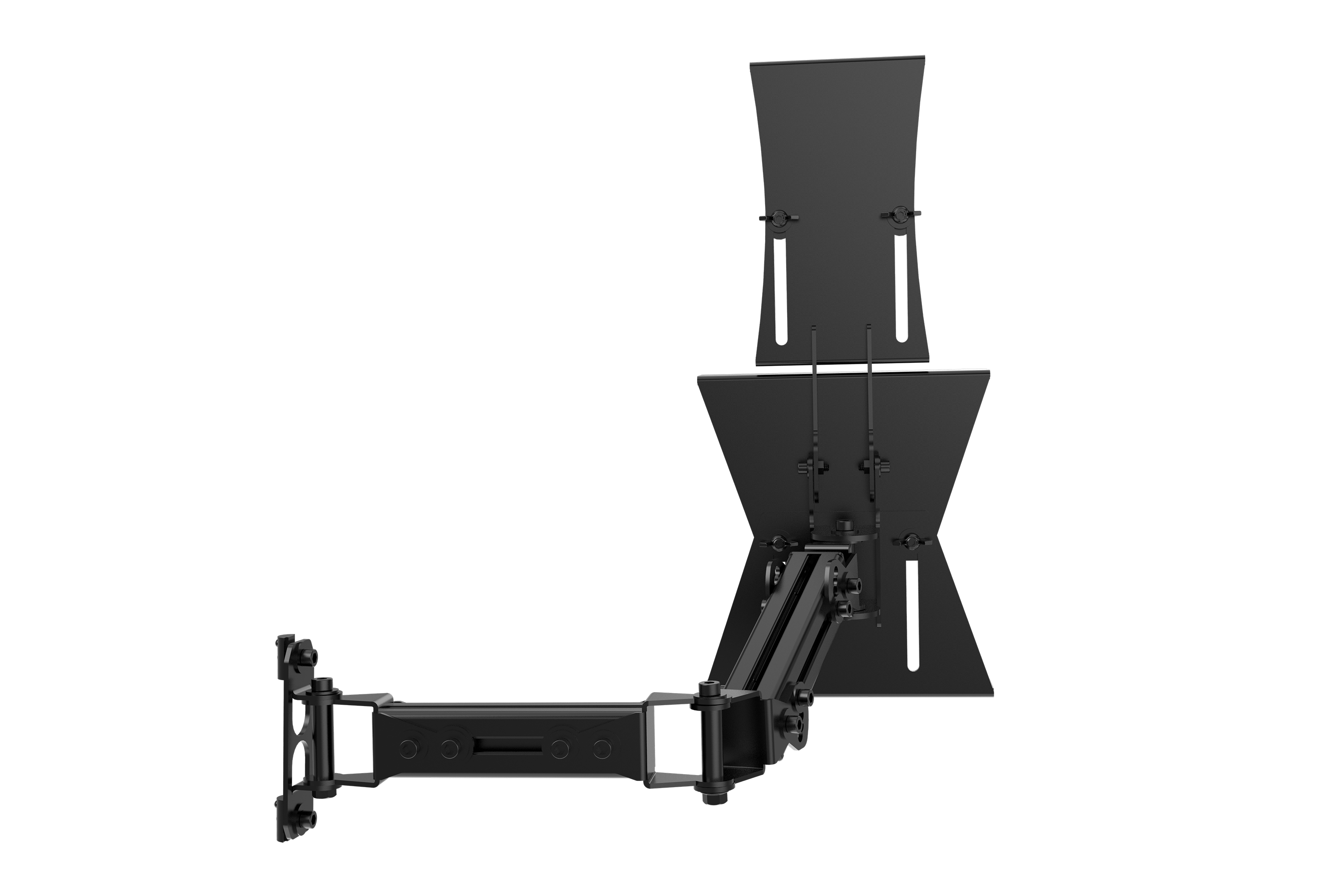 Tablet & Button Box Holder V2 — Universal Swivel Mount for Sim Racing & Flight Sim Rigs