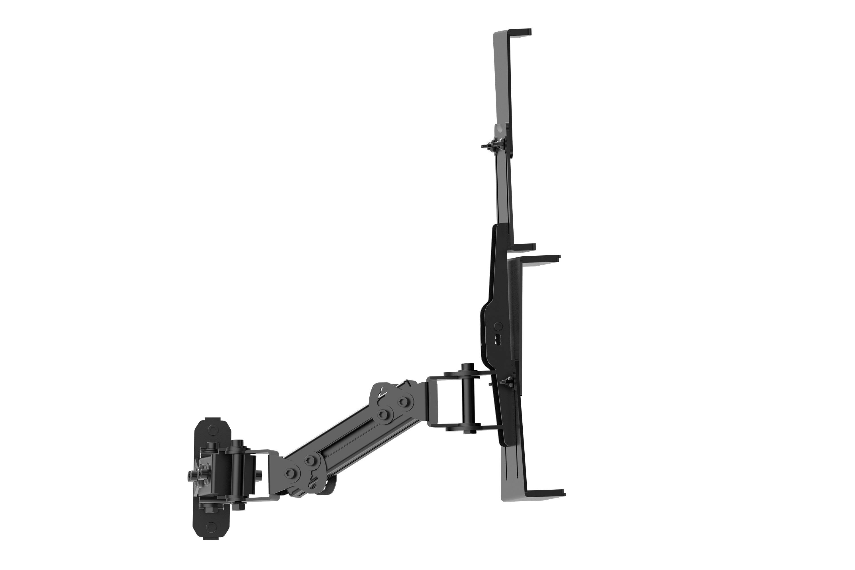Tablet & Button Box Holder V2 — Universal Swivel Mount for Sim Racing & Flight Sim Rigs