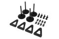 Adjustable Levelling Legs with Rubber Feet & Mounting Plates (Set of 4) for Sim Rig Chassis