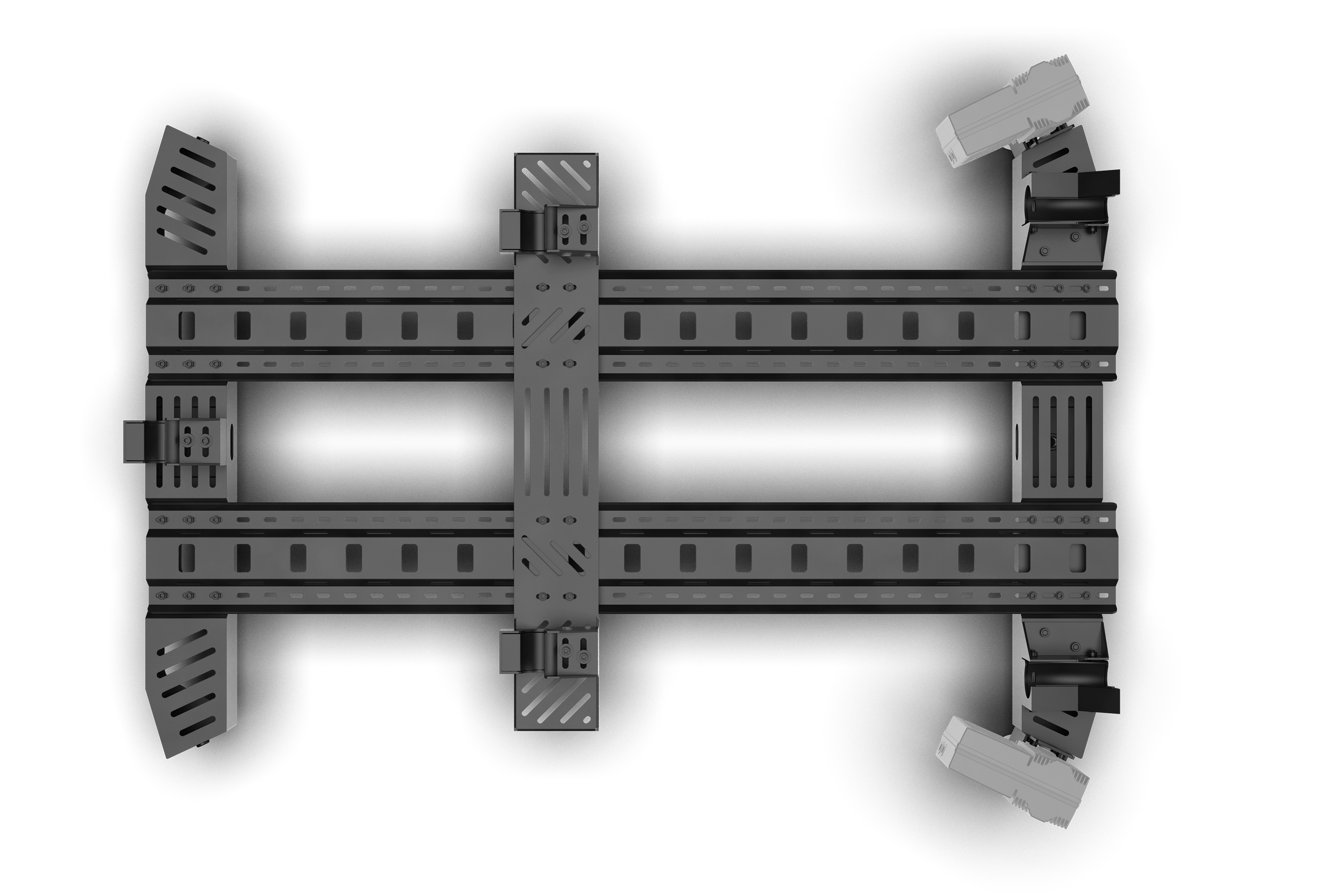 Motion Platform Base for 2 or 4 Actuators