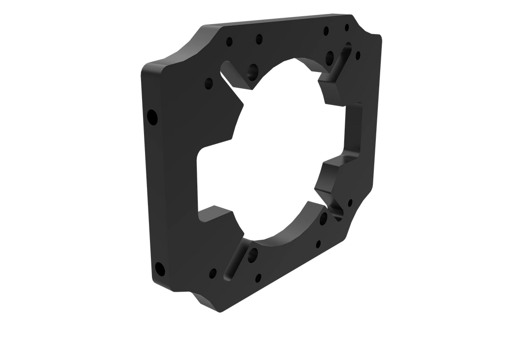 TR-One Direct-Fit Front Wheel Mount for MOZA R9–R25 Ultra Wheelbases — Requires TR-One Base Kit (TR80-NWMA4)
