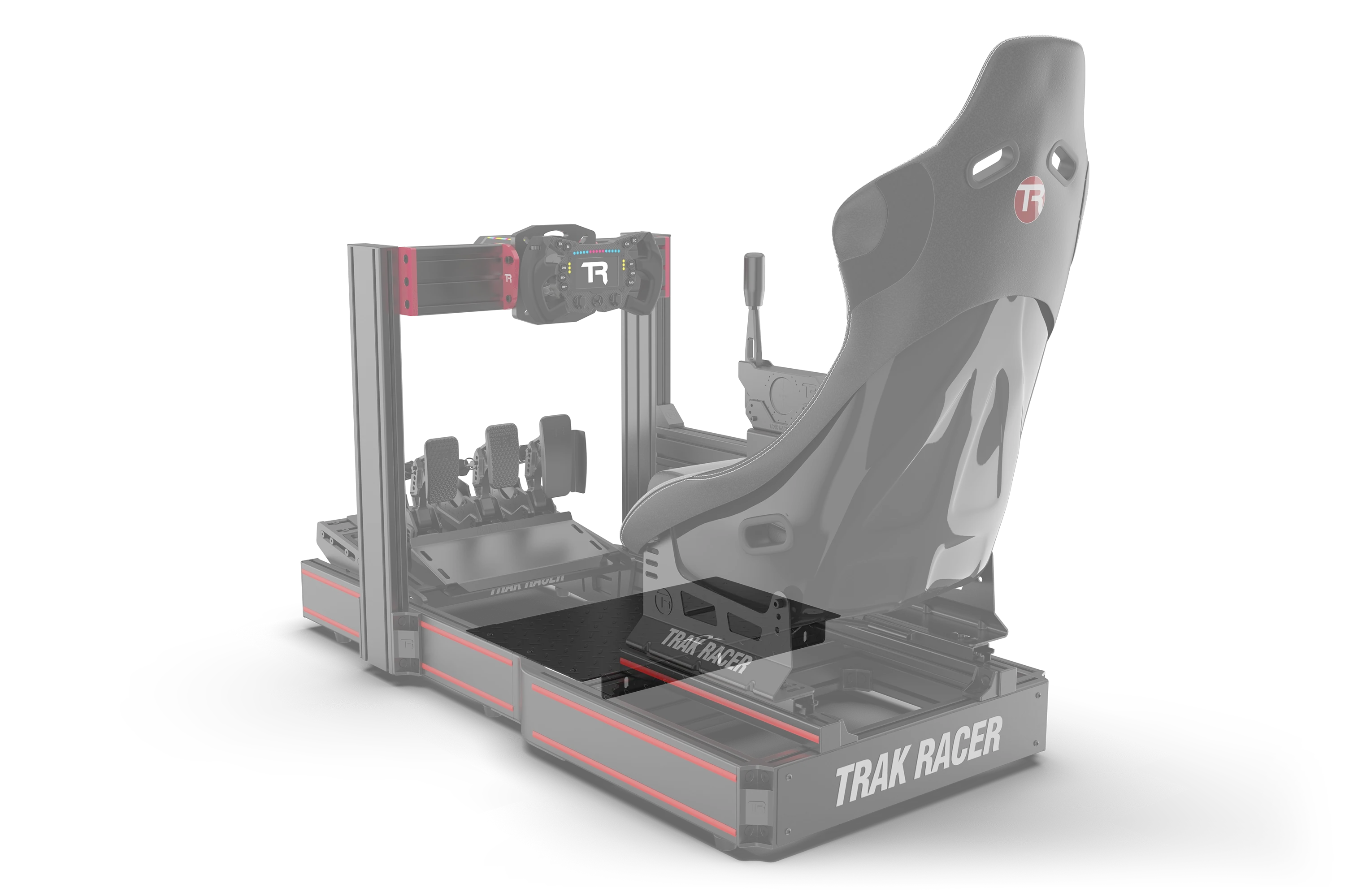 Heavy-Duty Sim Floor — 3mm Diamond Plate Cockpit Footrest for Sim Racing & Flight Sim