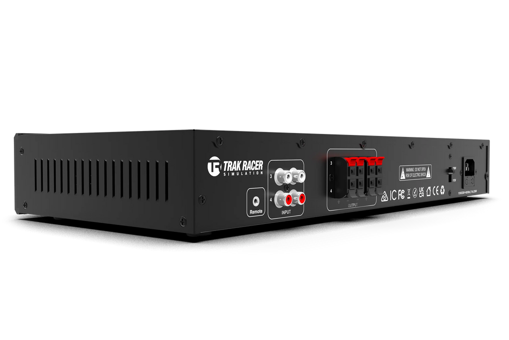 Trak Racer 4CH 40W Low-Frequency Class-D Amplifier with 2 Bass Shakers