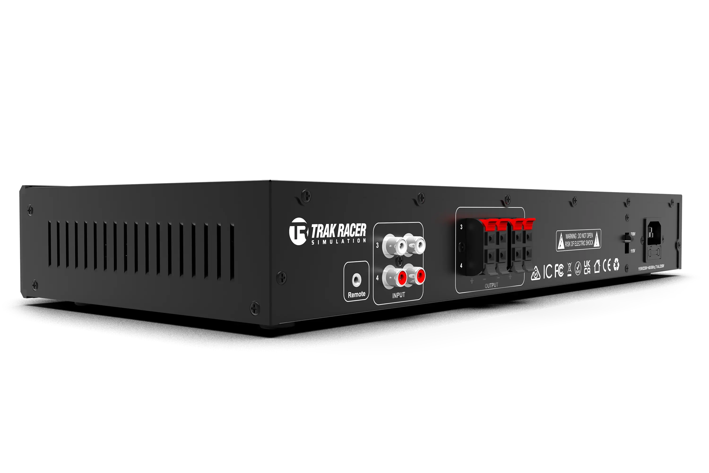 Trak Racer 4CH 40W Low-Frequency Class-D Amplifier with 2 Bass Shakers