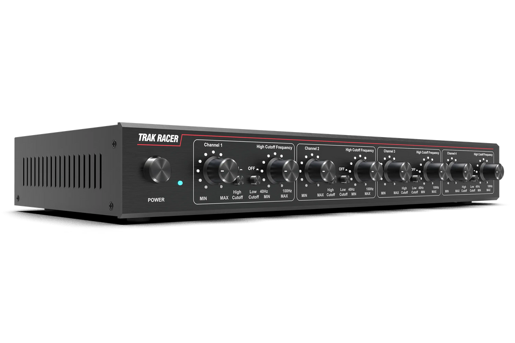 Trak Racer 4CH 40W Low-Frequency Class-D Amplifier with 2 Bass Shakers