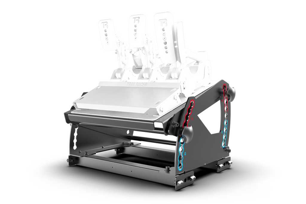 Tool-Free Pedal Mount System for Formula & GT Hybrid Pedals (Extrusion Rigs)