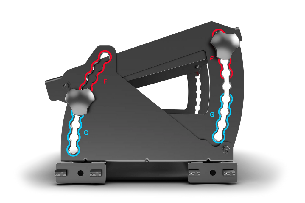 Tool-Free Pedal Mount System for Formula & GT Hybrid Pedals (Extrusion Rigs)