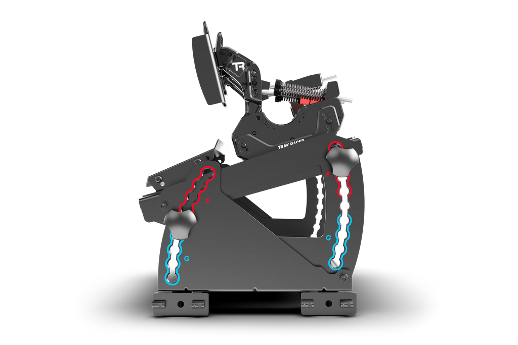 Tool-Free Pedal Mount System for Formula & GT Hybrid Pedals (Extrusion Rigs)