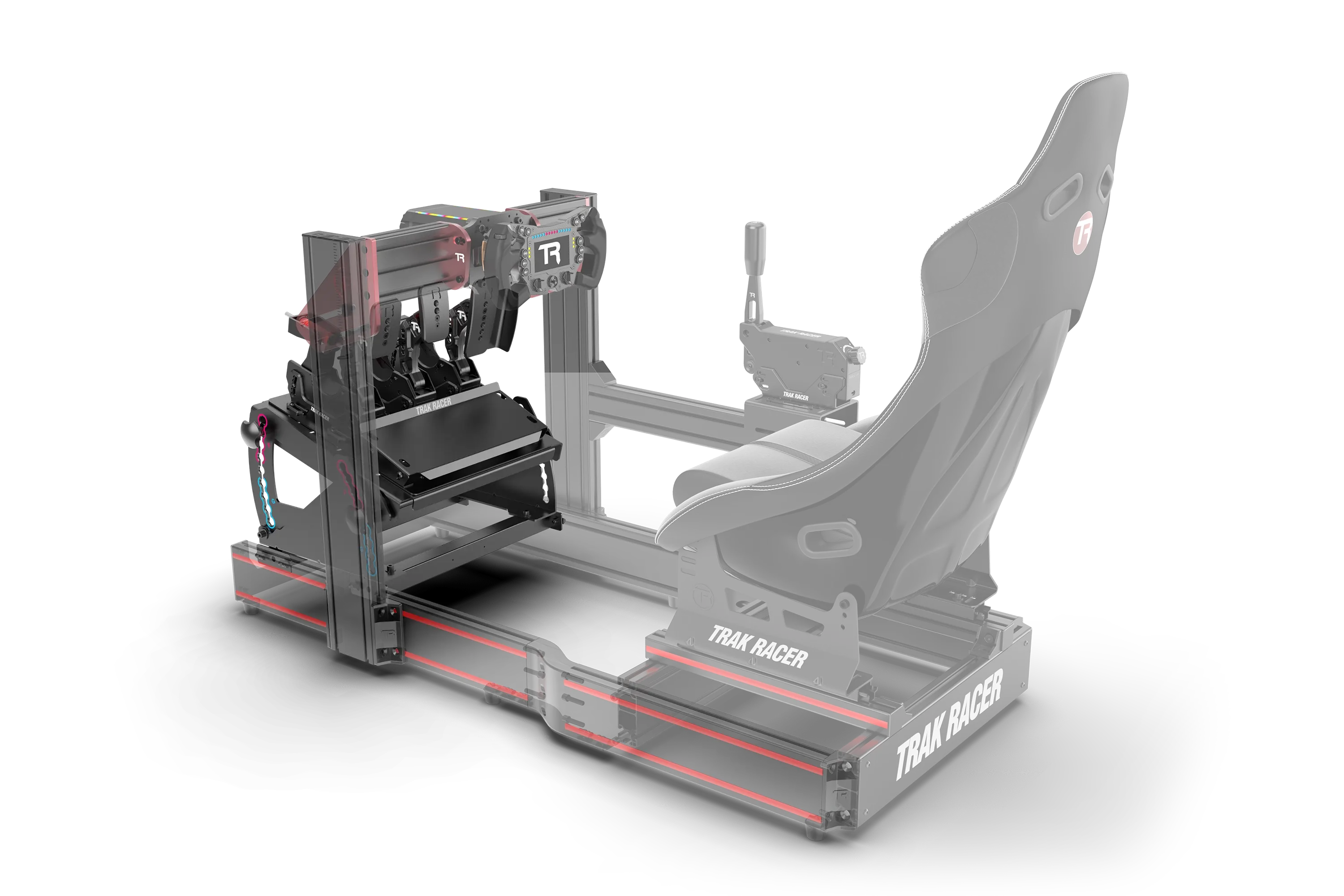 Tool-Free Pedal Mount System for Formula & GT Hybrid Pedals (Extrusion Rigs)