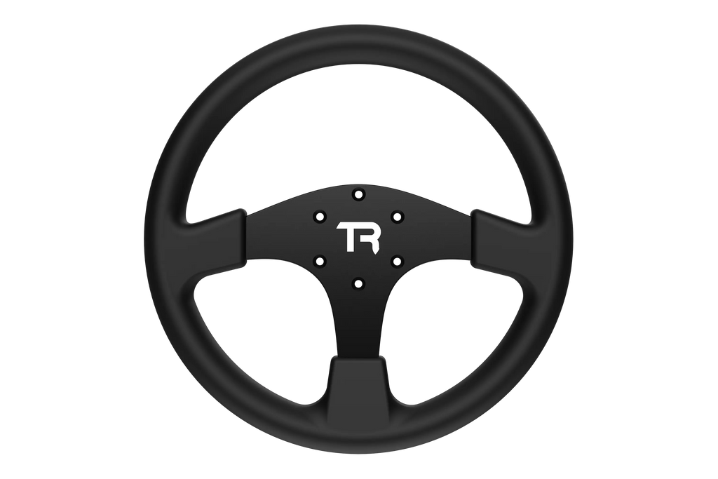 330mm/13" Round Sim Racing Wheel Rim – Aluminium Alloy with Silicone Grip