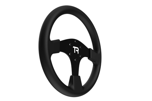 330mm/13" Round Sim Racing Wheel Rim – Aluminium Alloy with Silicone Grip