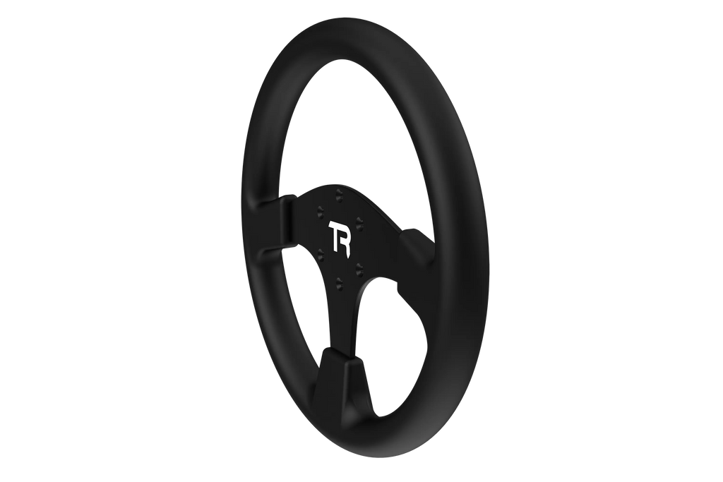 330mm/13" Round Sim Racing Wheel Rim – Aluminium Alloy with Silicone Grip