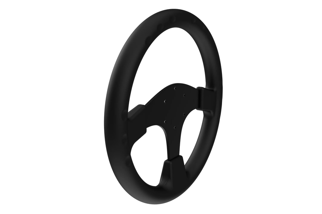 330mm/13" Round Sim Racing Wheel Rim – Aluminium Alloy with Silicone Grip