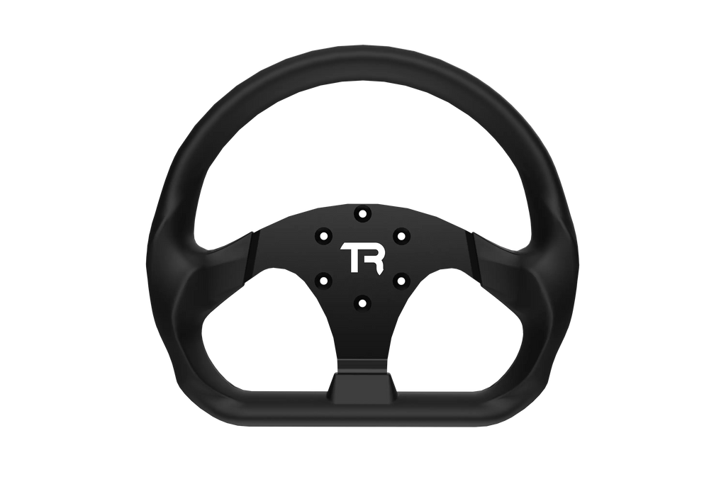 330mm/13" Flat-Bottom Closed GT Sim Racing Wheel Rim – Aluminium Alloy with Silicone Grip