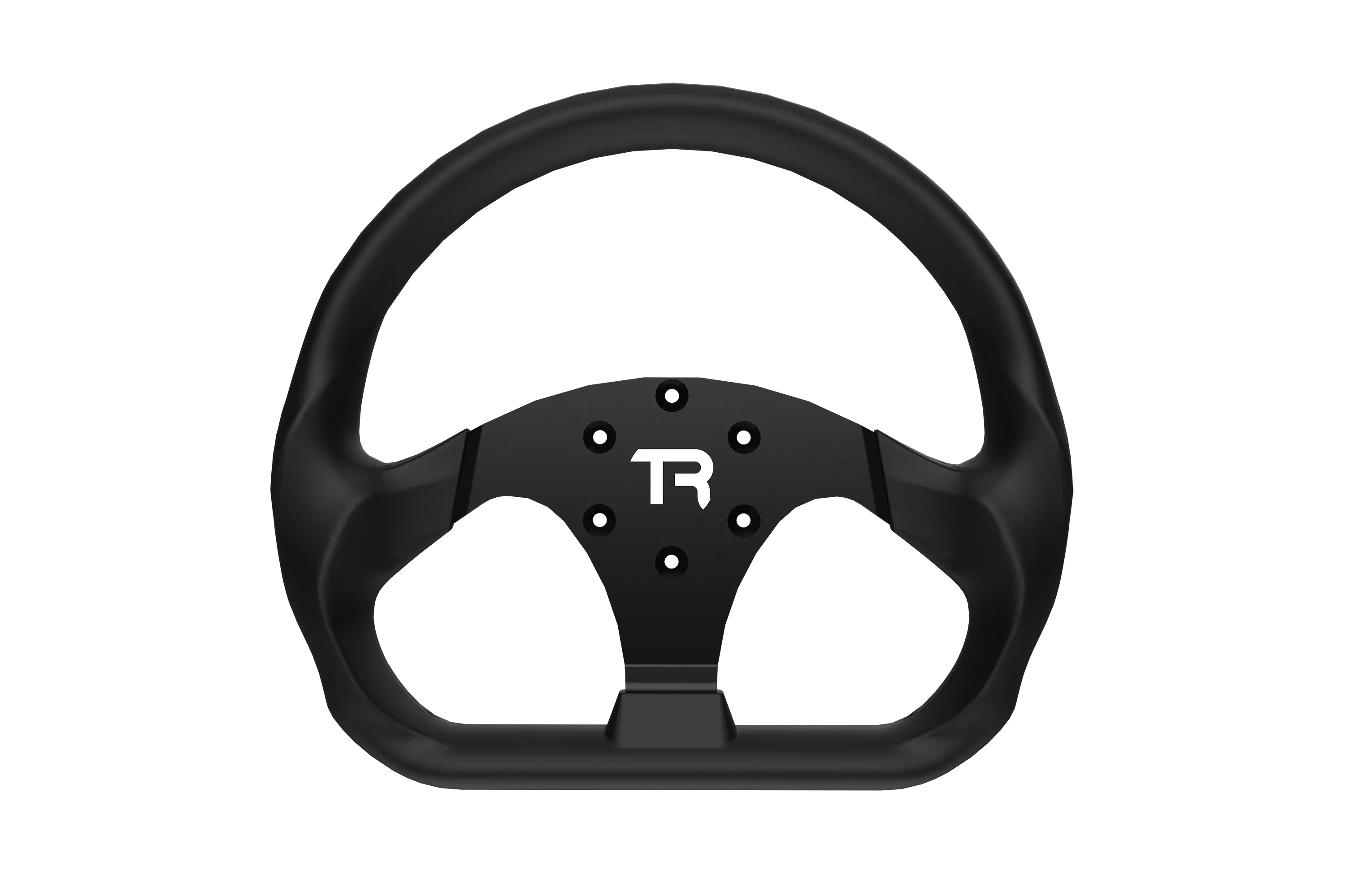 330mm/13" Flat-Bottom Closed GT Sim Racing Wheel Rim – Aluminium Alloy with Silicone Grip