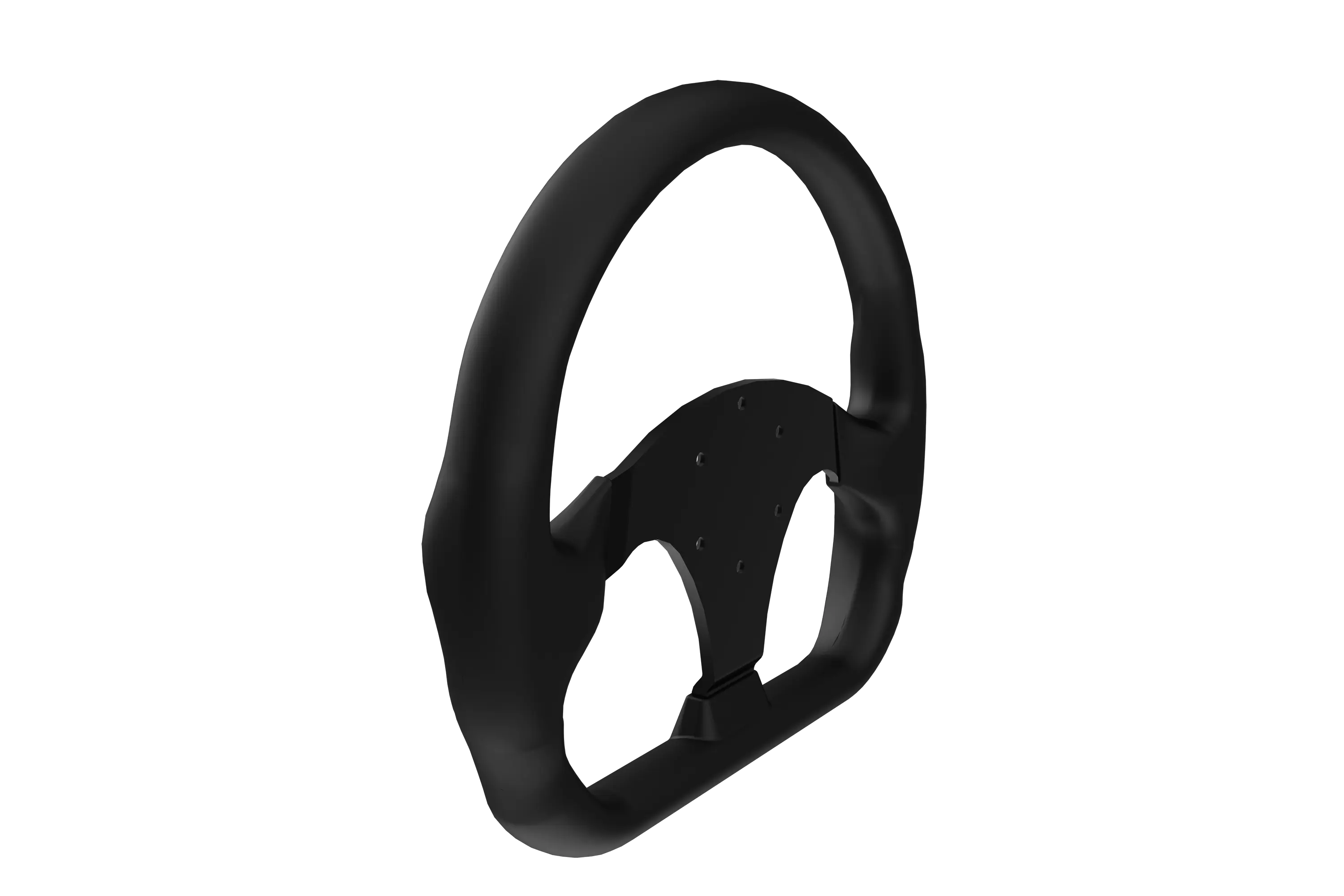 330mm/13" Flat-Bottom Closed GT Sim Racing Wheel Rim – Aluminium Alloy with Silicone Grip