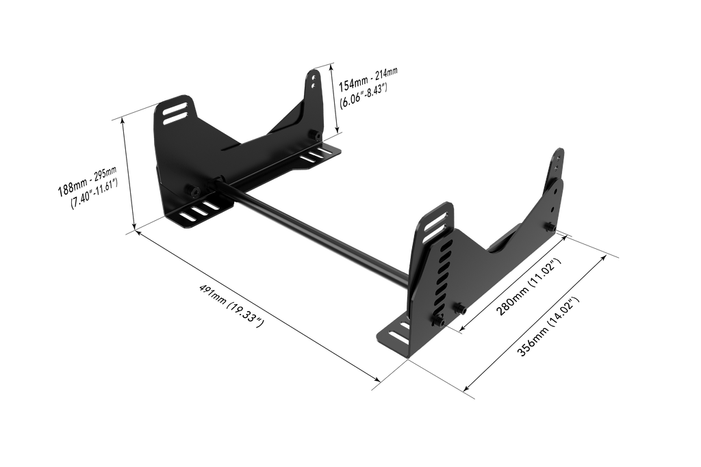 Adjustable Side-Mount Seat Bracket for Bucket Seats – Formula & GT Position