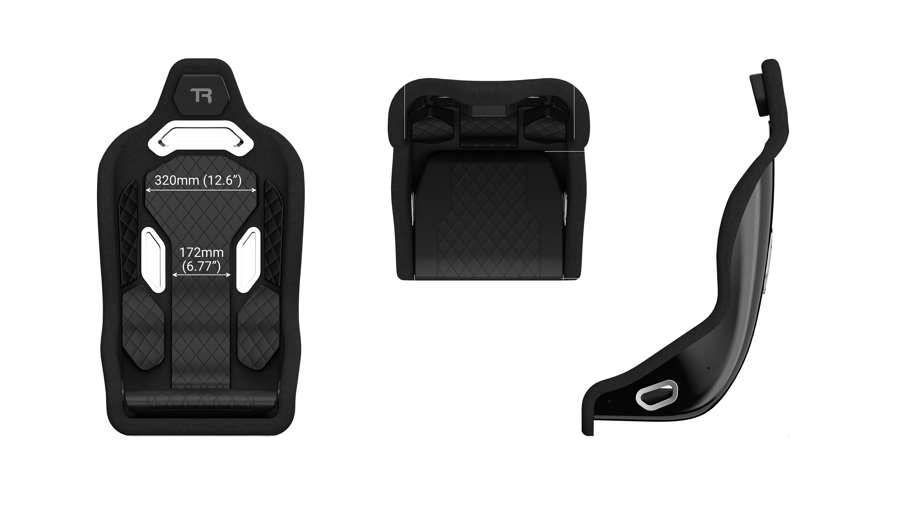 HSX Hybrid Formula Pro Racing Bucket Seat - Fiberglass Black | Alpine F1 Engineered Design