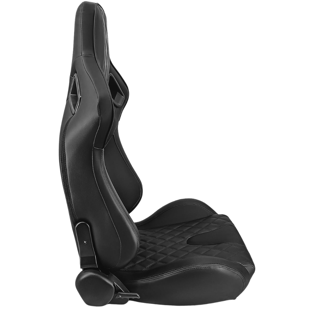 Sim Motion GT2 PVC Leather Sim Racing Seat with Sliders and Recline