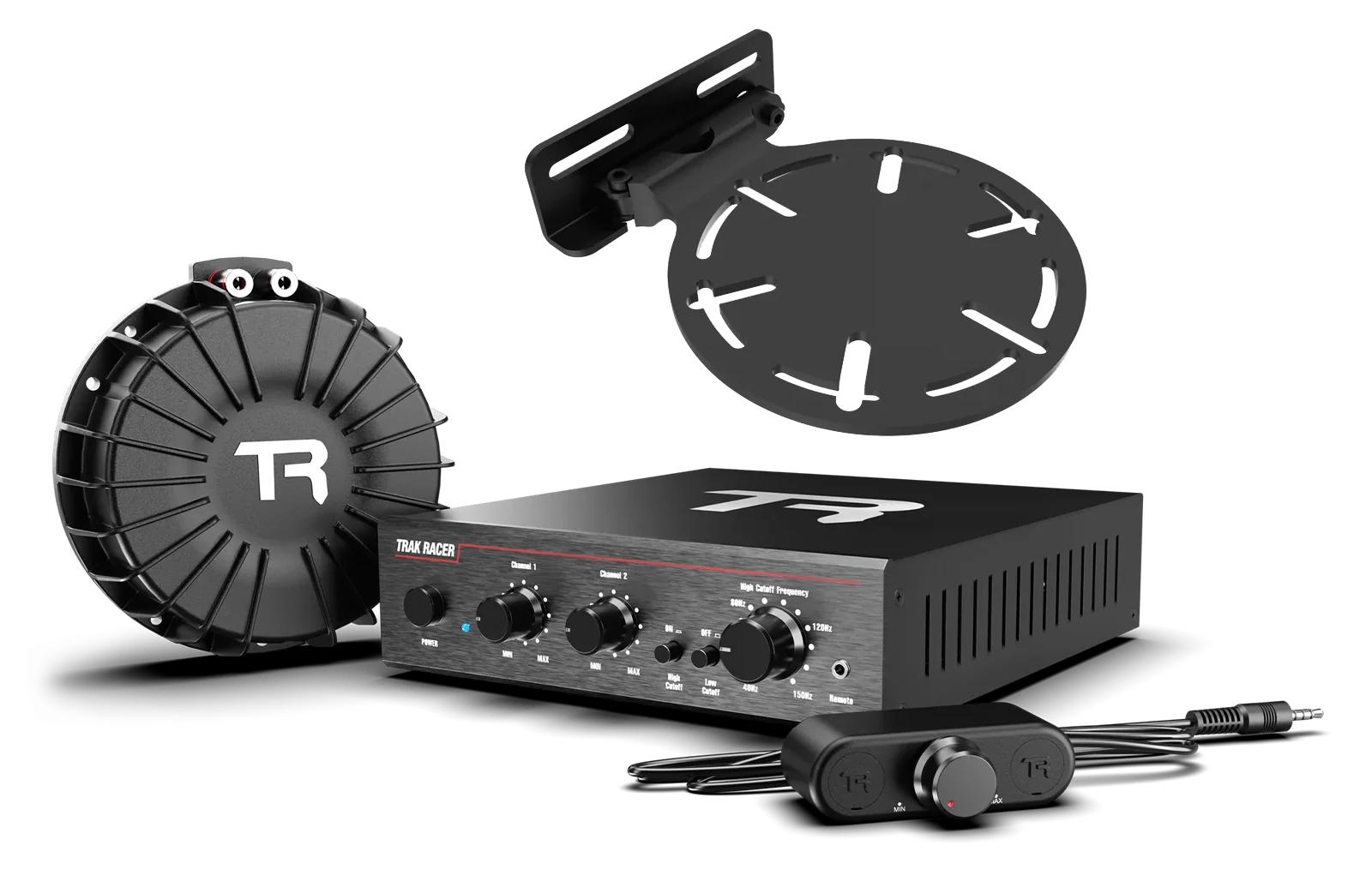 V2 Pro 2CH 200W Low-Frequency Class-D Amplifier & Bass Shaker Kit with Universal Rig Mount
