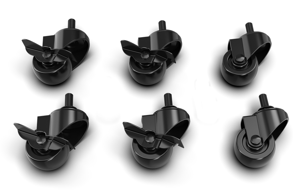 Caster Wheel & Brake Kit for TR8 PRO, TRX & Aluminium Cockpits