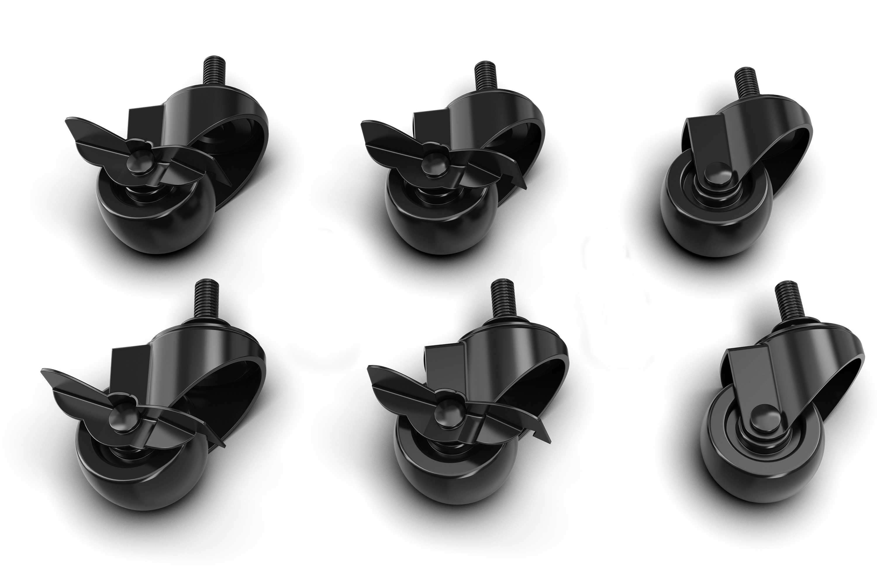 Caster Wheel & Brake Kit for TR8 PRO, TRX & Aluminium Cockpits